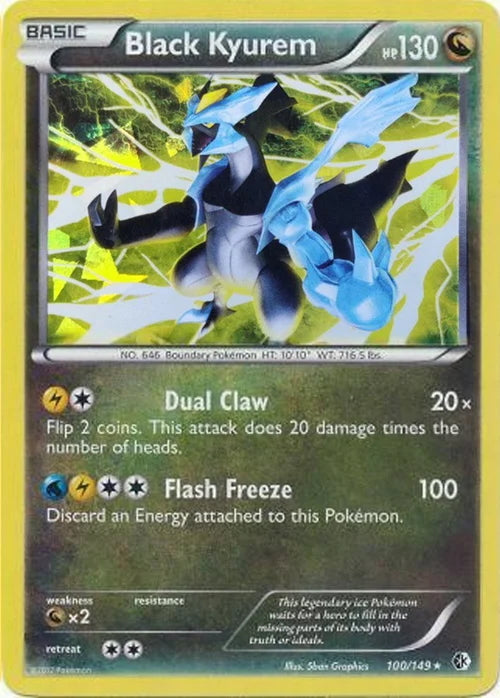 Boundaries Crossed Cracked Ice Holo Black Kyurem #100/149
